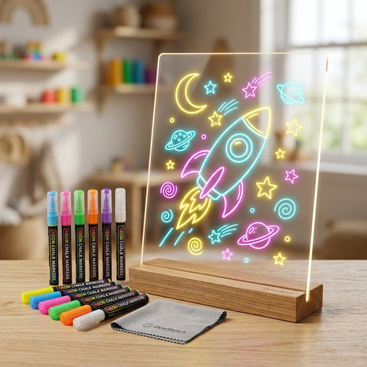 لوحة الرسم الذكية المضيئة للأطفال بتقنية LED من راحتِي®