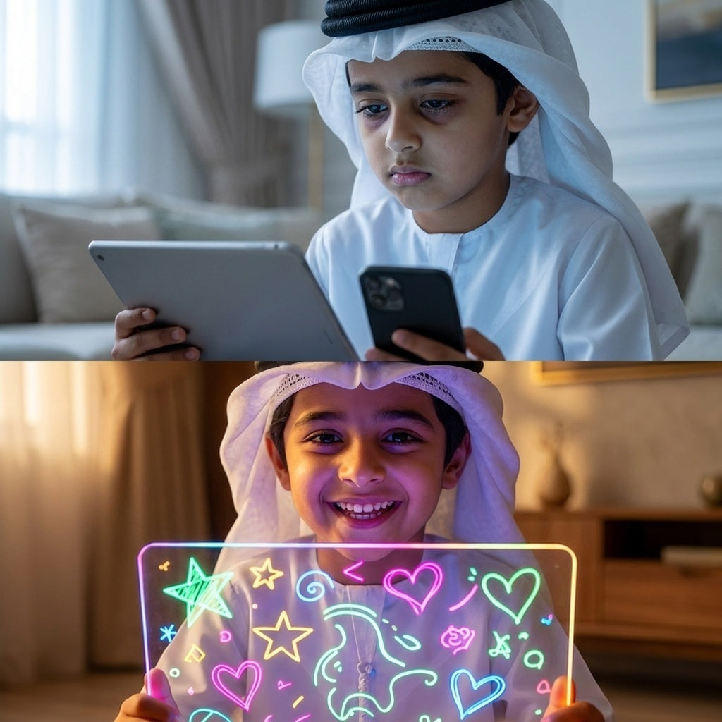 لوحة الرسم الذكية المضيئة للأطفال من راحتِي
